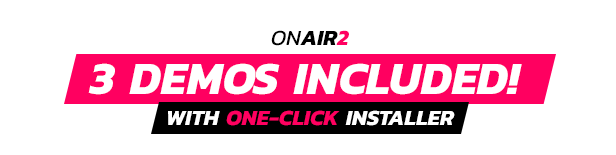 Onair2: Radio Station WordPress Theme With Non-Stop Music Player - 1